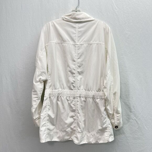 Cabi Jacket Womens L White Lightweight Pockets Active Zip Up Gorpcore Vented - Picture 12 of 12